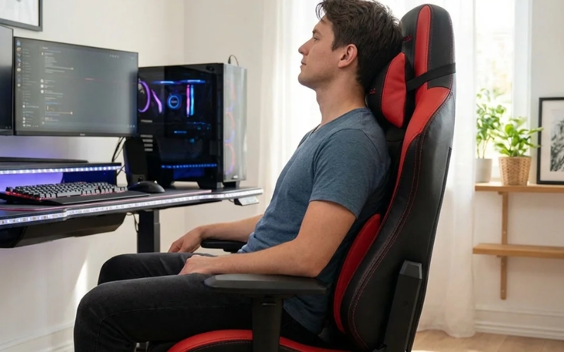 Điều chỉnh góc ngả lưng và tư thế ngồi chuẩn