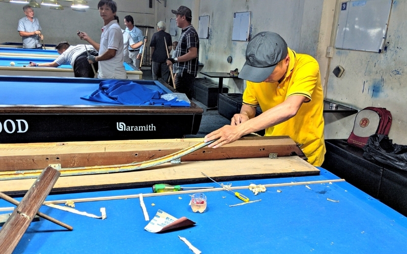 cách lắp bàn bida