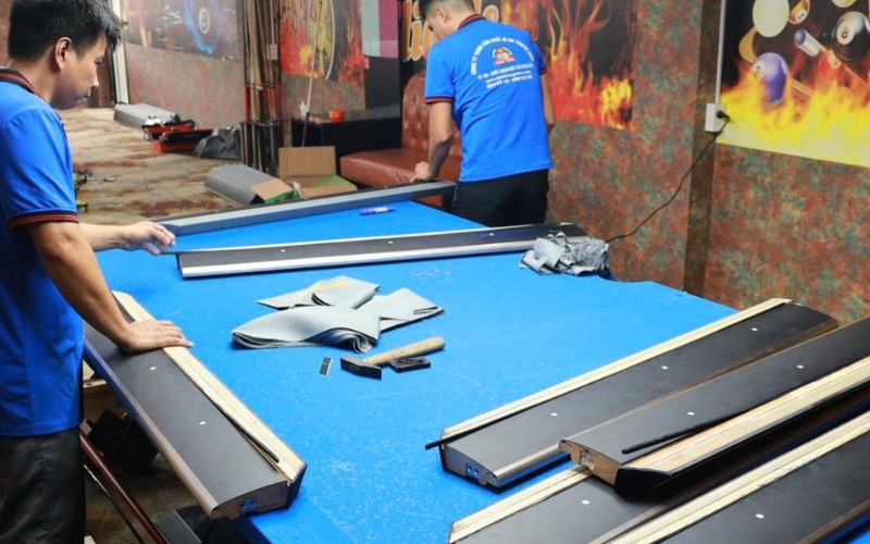 trường hợp cần tháo lắp bàn bida